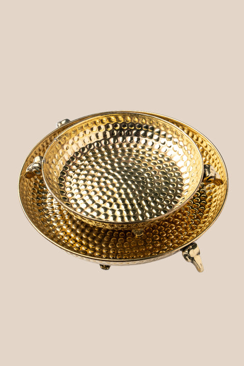 Brass Beaten Platter (8" & 10")
