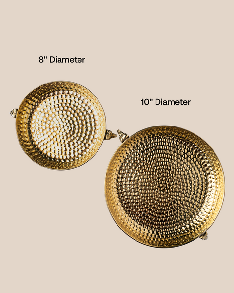 Brass Beaten Platter (8" & 10")