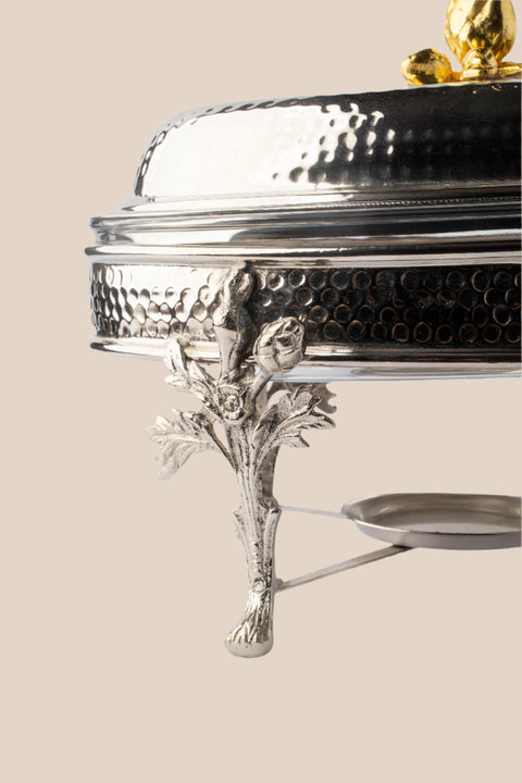 Oval Glass Chaffing Dish