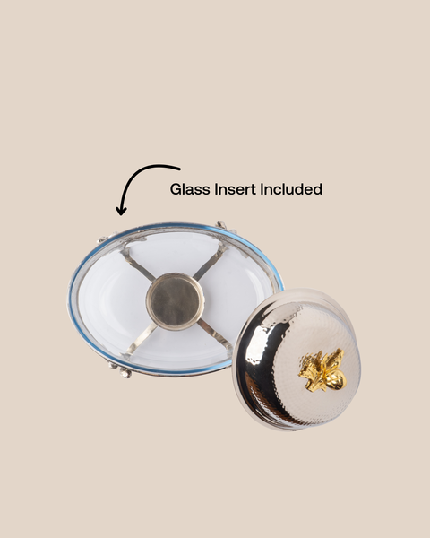 Oval Glass Chaffing Dish